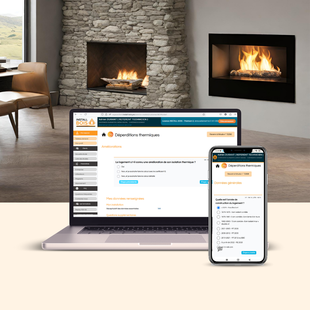 calcul de déperditions thermiques InstallBois